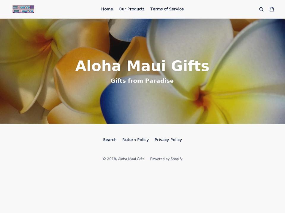 alohamauigifts.com — Shopify storefront screenshot