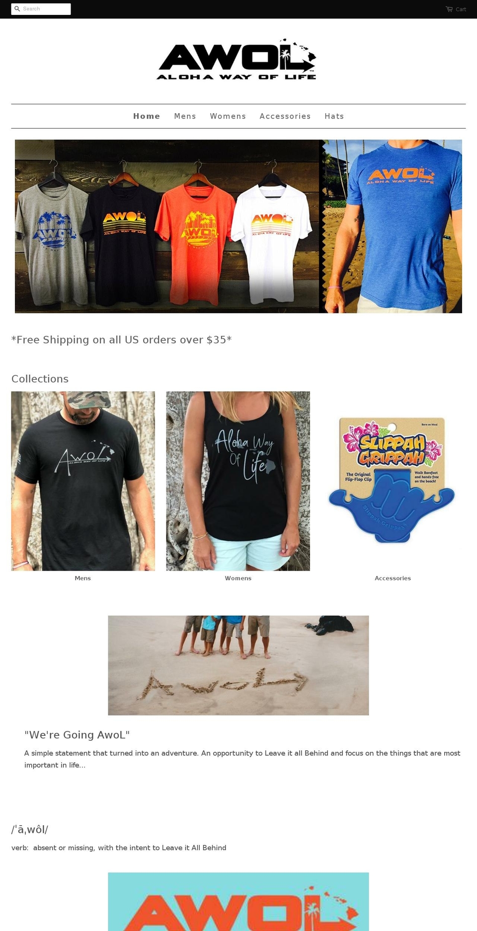 alohawayoflife.com shopify website screenshot