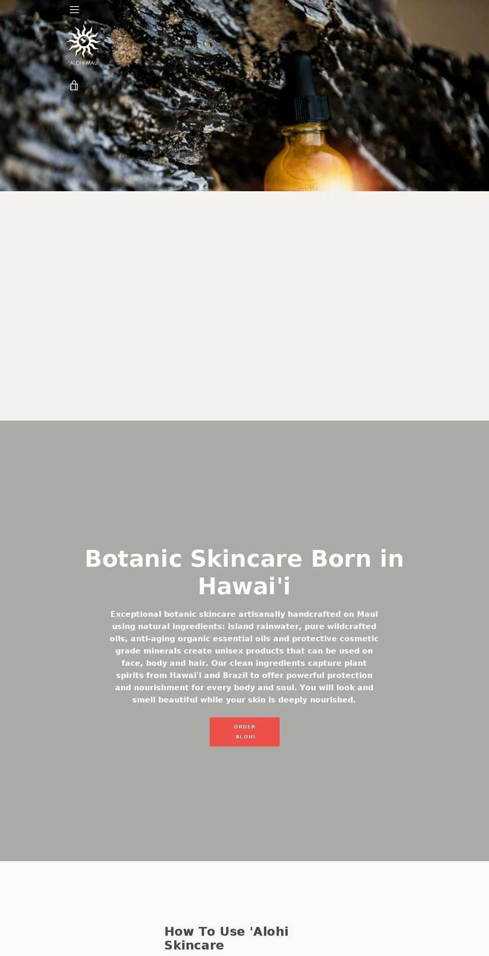 alohimaui.com — Shopify storefront screenshot