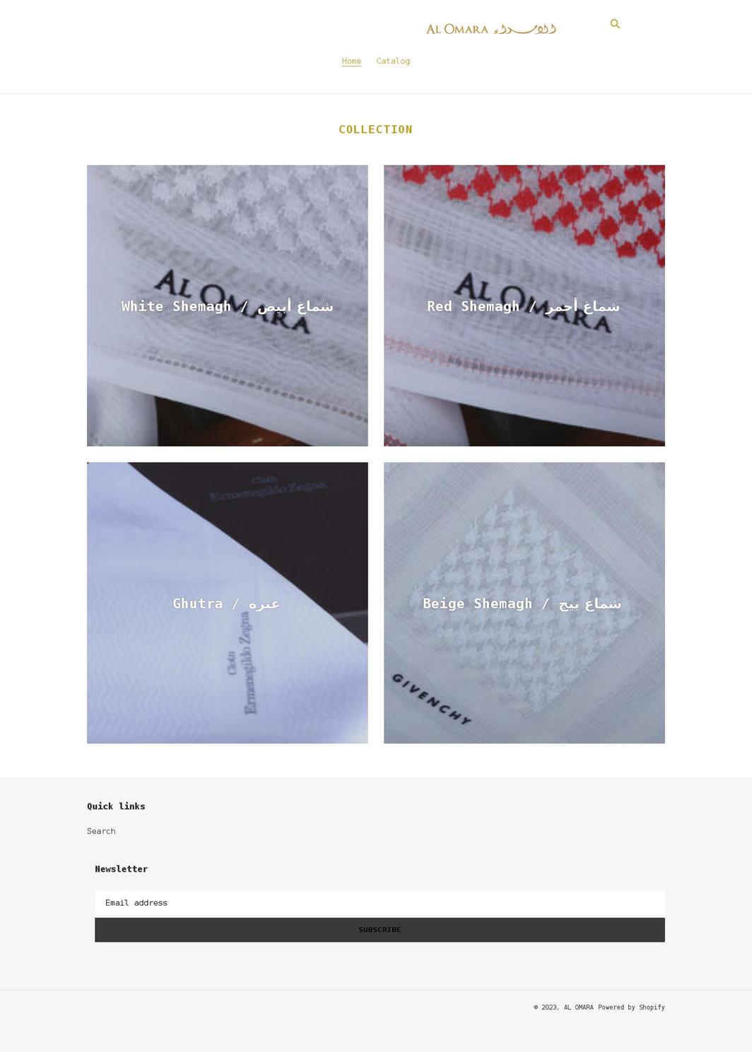 alomara.shop shopify website screenshot