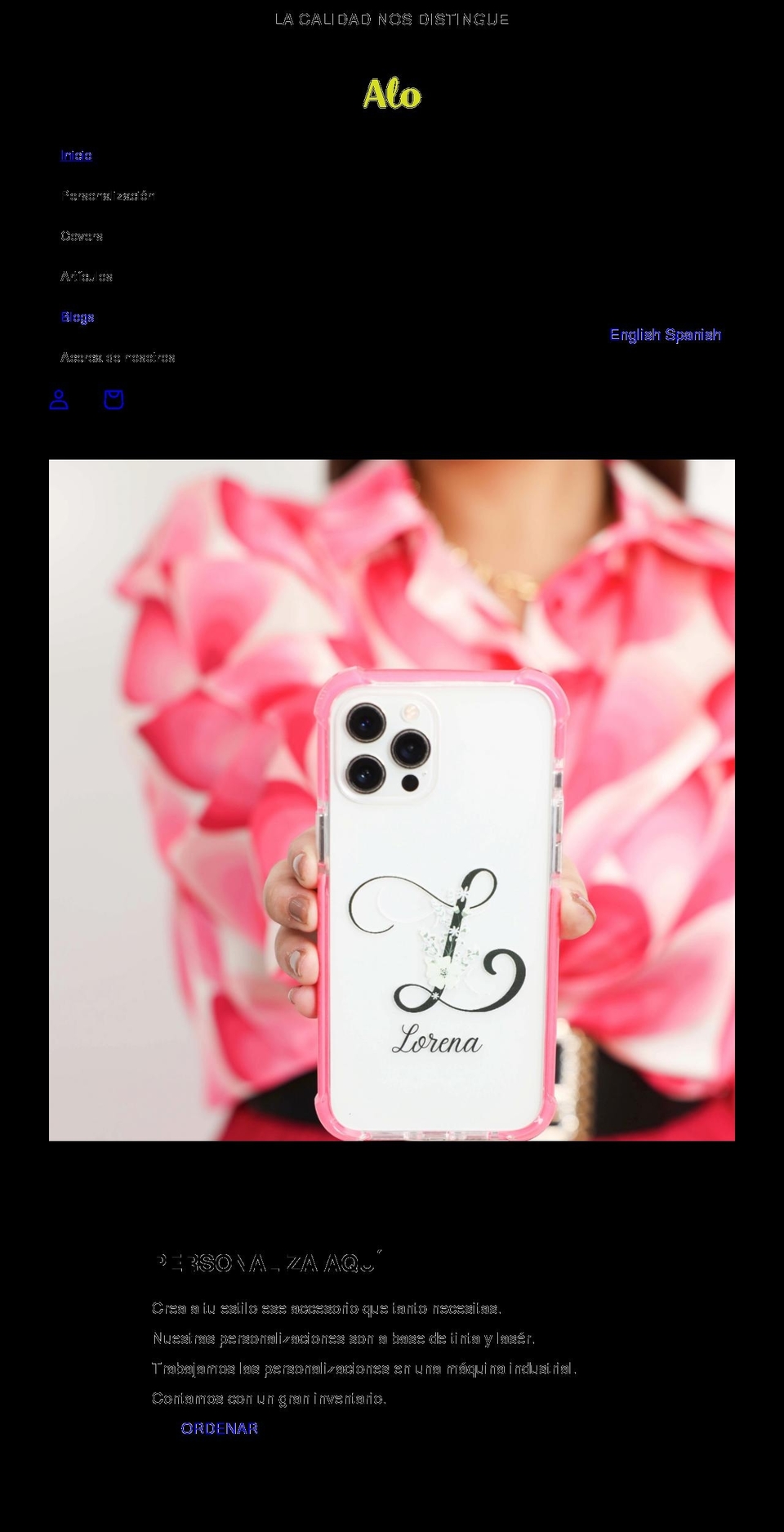 alomobilepr.com shopify website screenshot