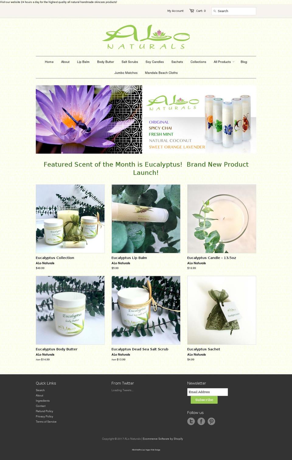 alonaturals.com shopify website screenshot