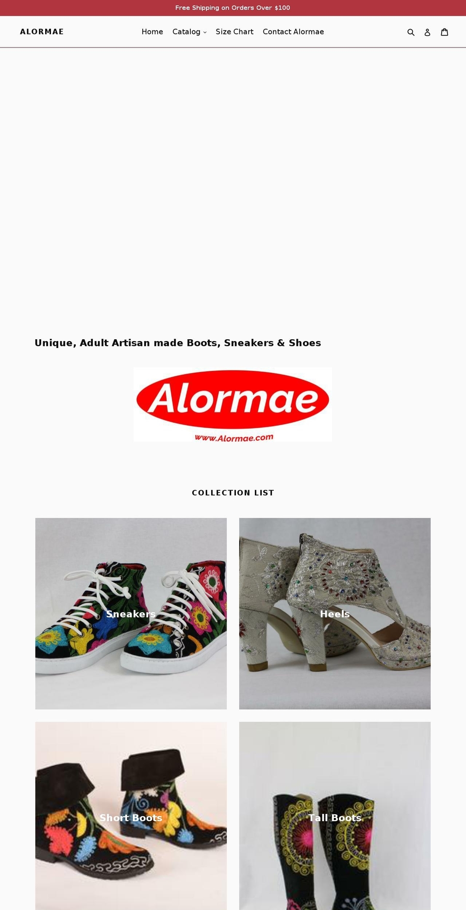 alormae.com — Shopify storefront screenshot
