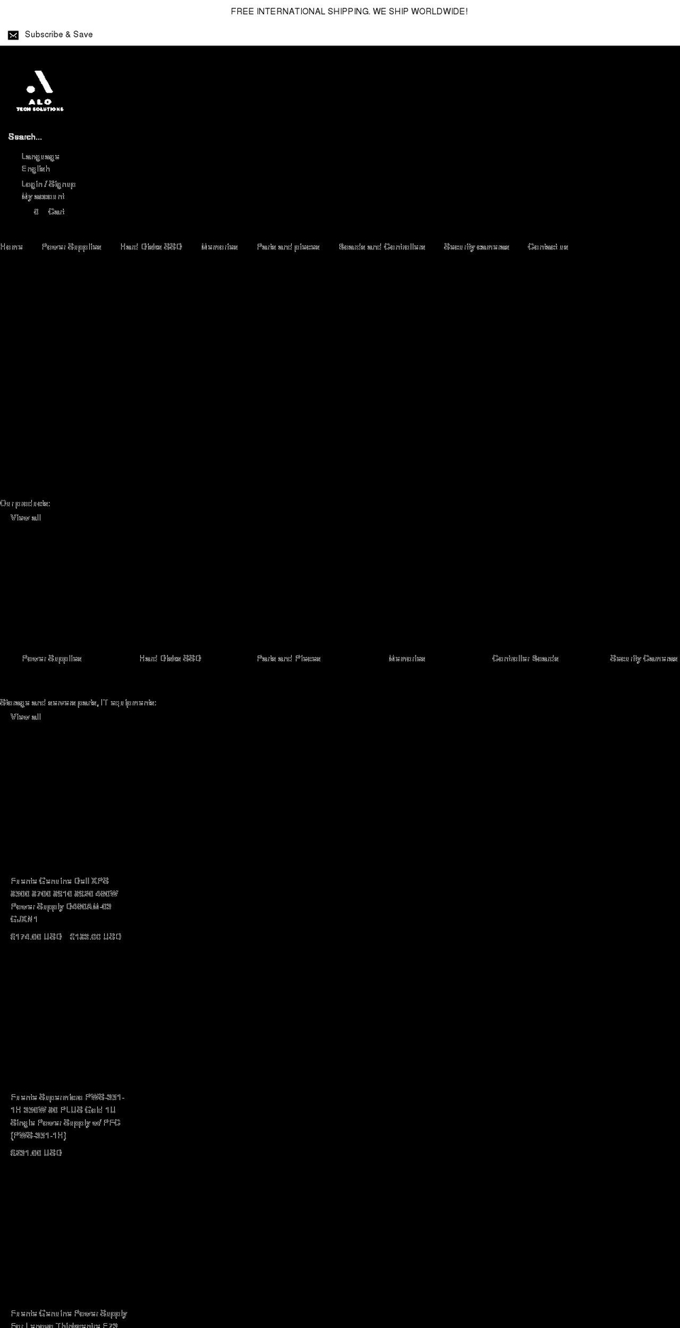 alotechinfo.myshopify.com shopify website screenshot