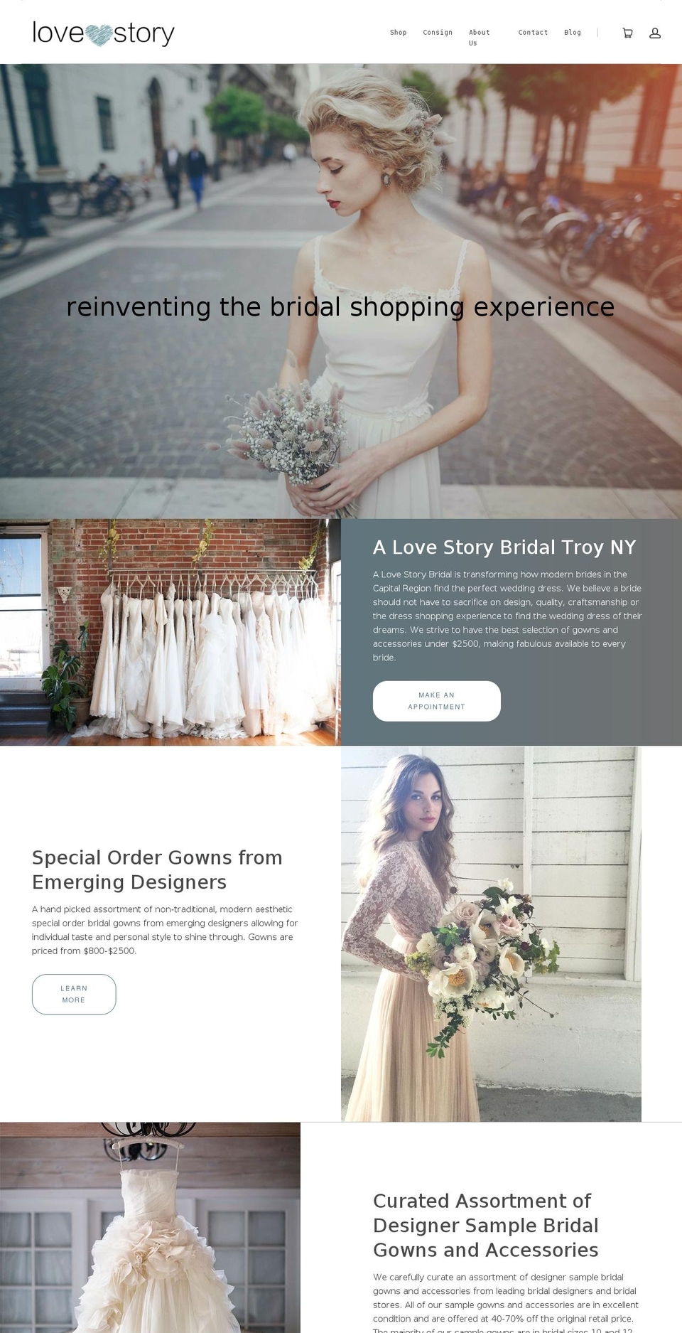 alovestorybridal.com shopify website screenshot