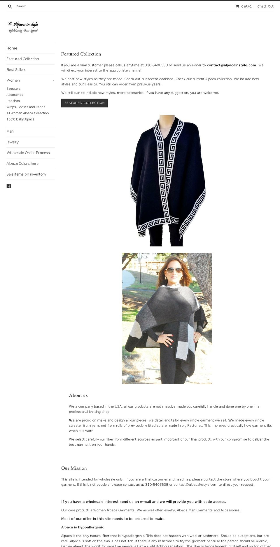 alpacainstyle.com — Shopify storefront screenshot