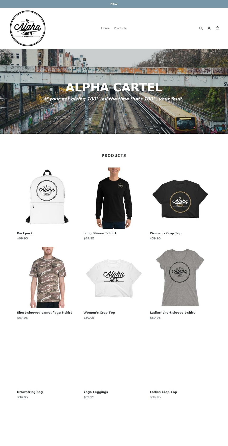 alpha-cartel.com — Shopify storefront screenshot