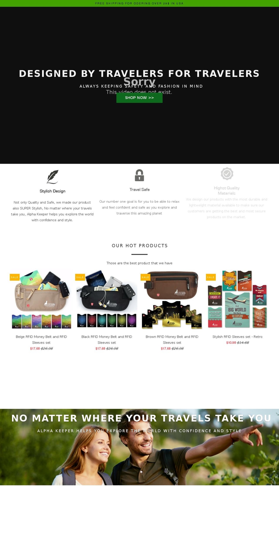 alpha-keeper.com shopify website screenshot