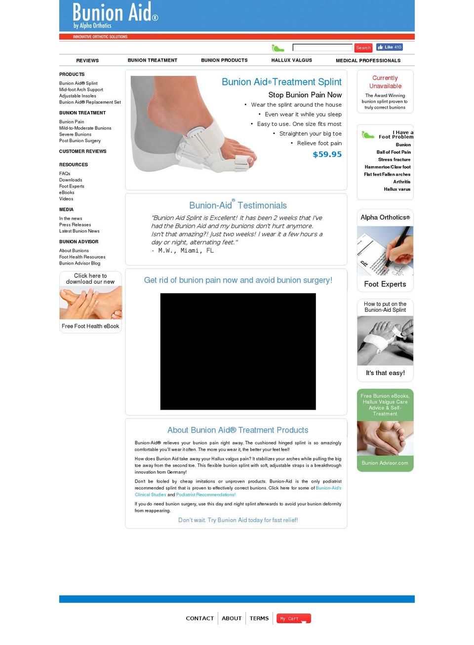 alpha-orthotics.com shopify website screenshot