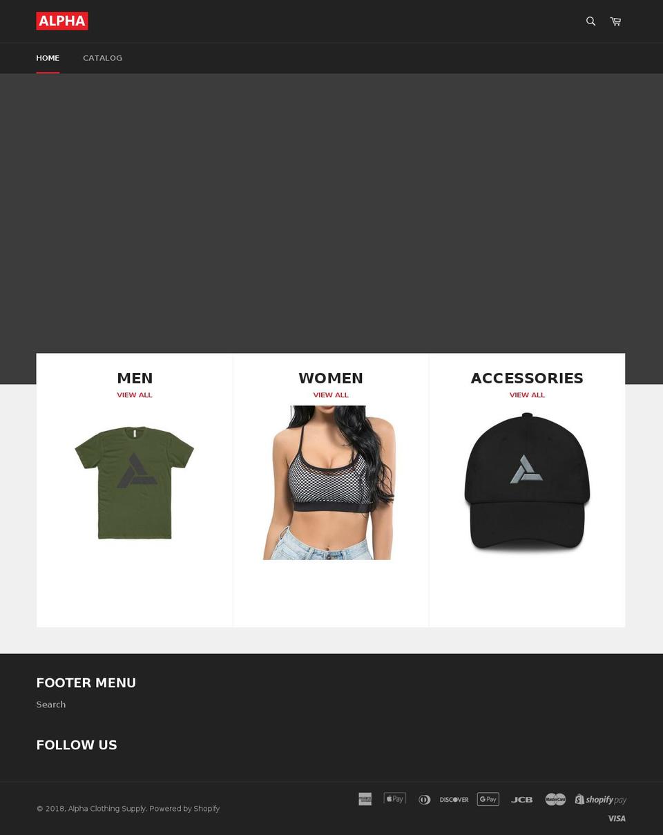 alpha.supply shopify website screenshot