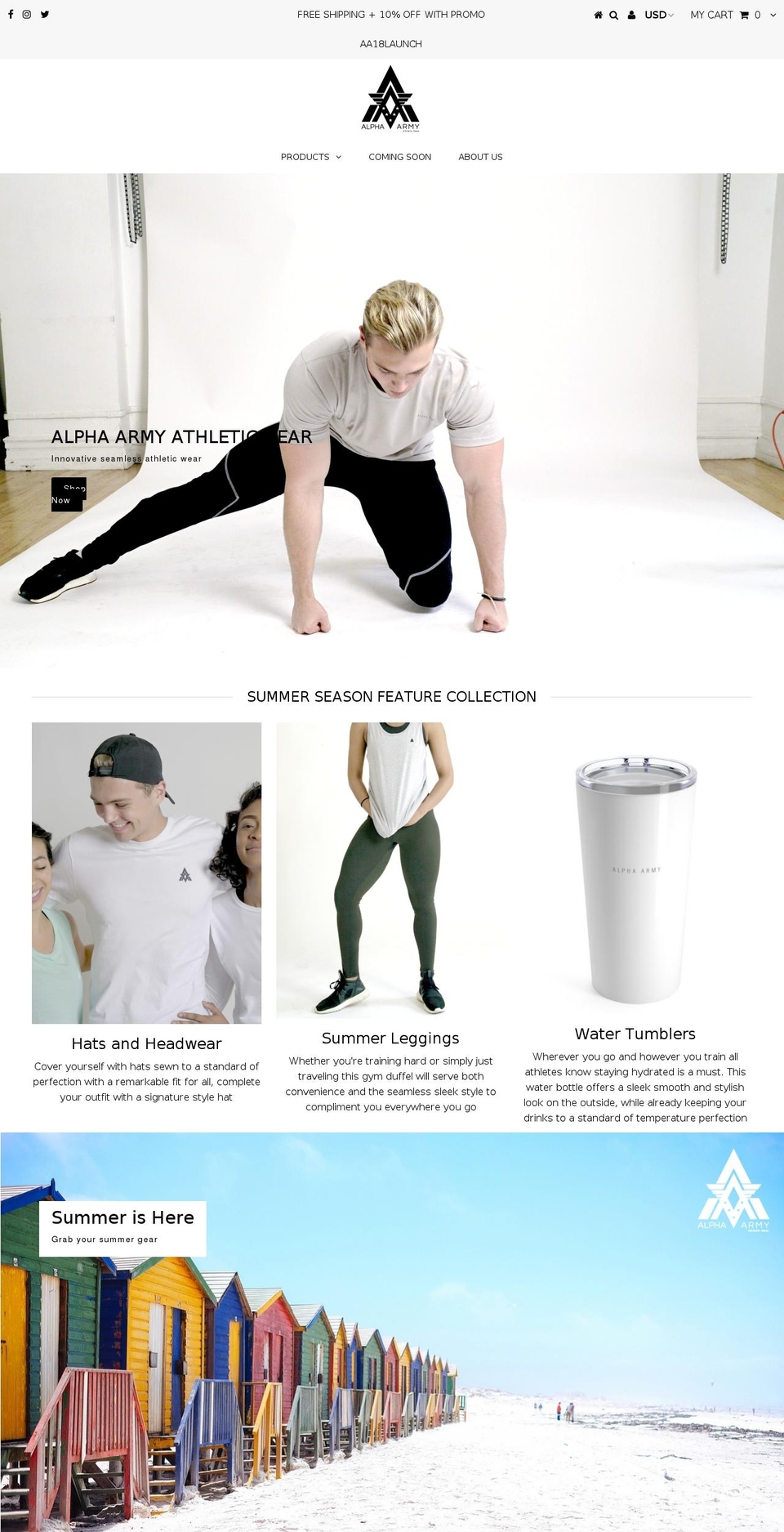 alphaarmy.com — Shopify storefront screenshot