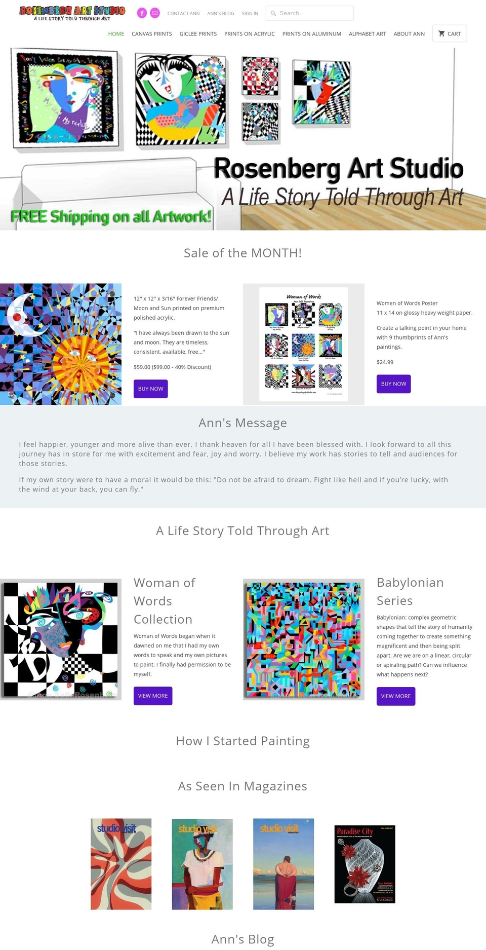 alphabetartstudio.net shopify website screenshot