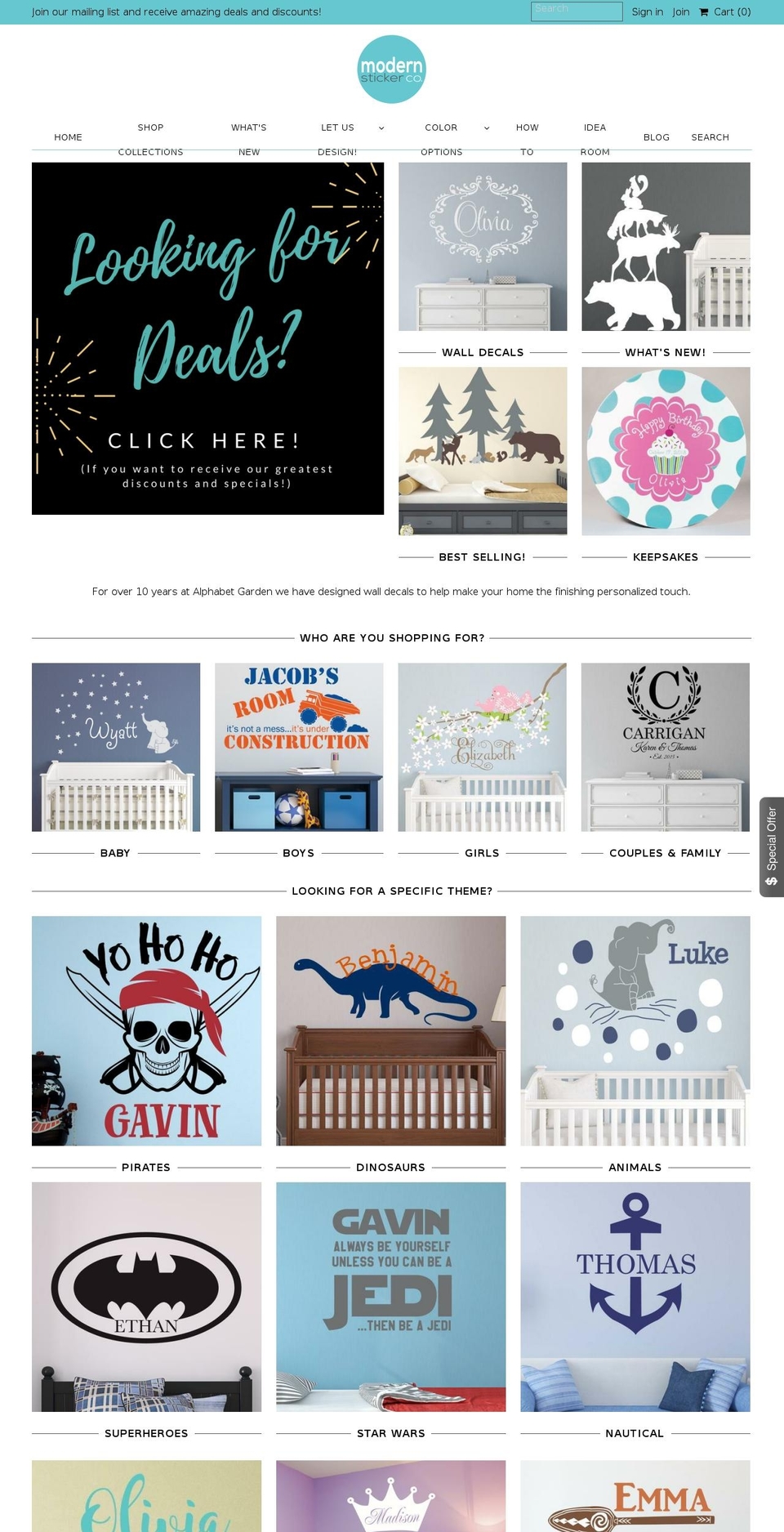 alphabetgardendesigns.com shopify website screenshot