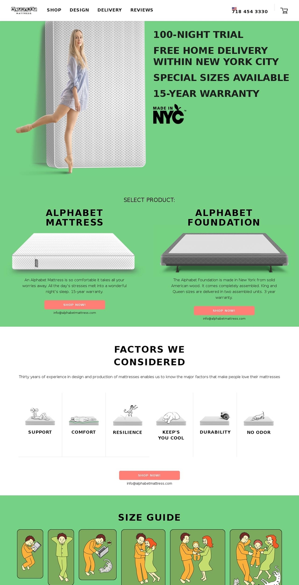 Marsianus Shopify theme site example alphabetmattress.com