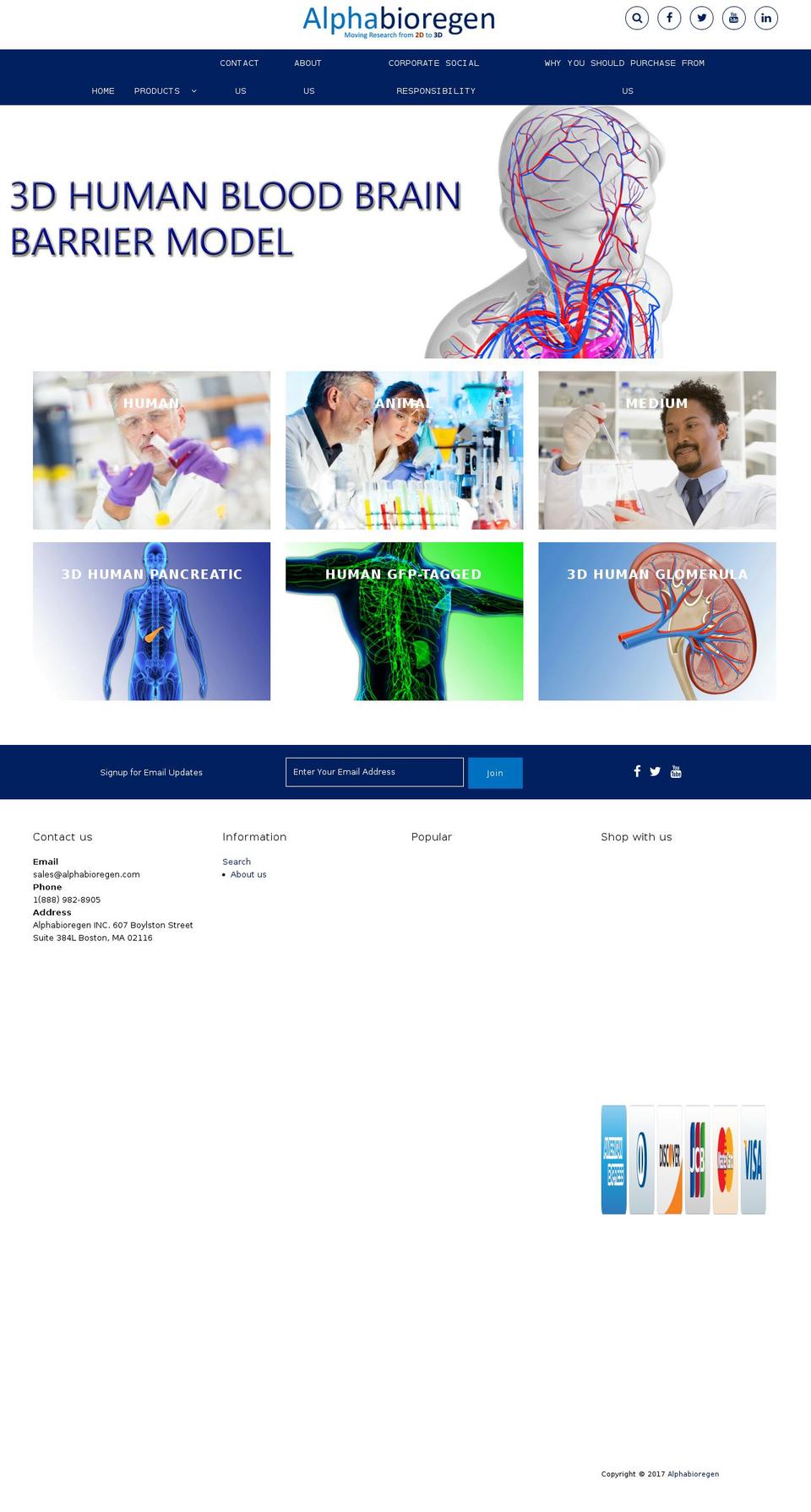 alphabioregen.com shopify website screenshot