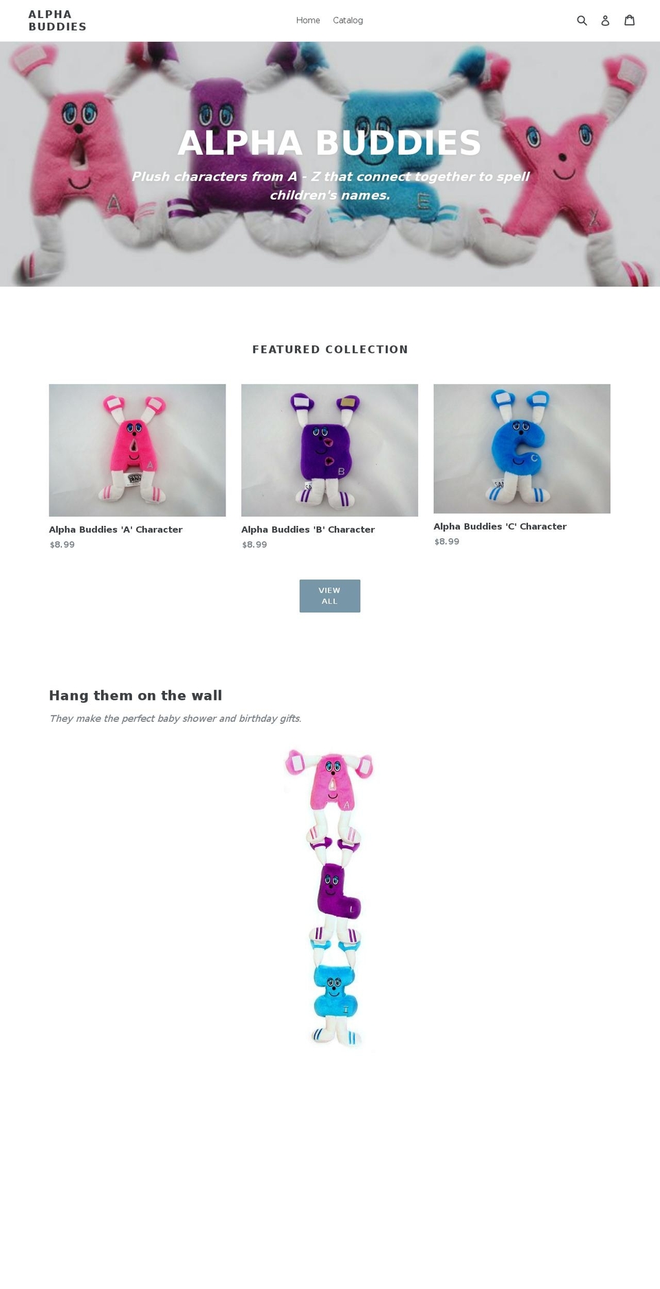 alphabuddies.com — Shopify storefront screenshot