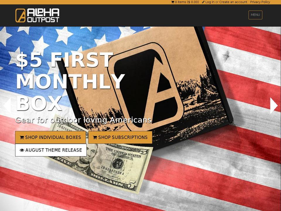 Potato Shopify theme site example alphacrates.com