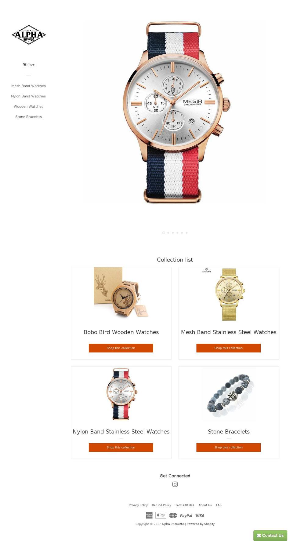 alphaetiquette.com shopify website screenshot