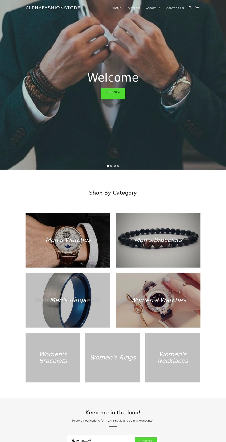 alphafashionstore.com — Shopify storefront screenshot