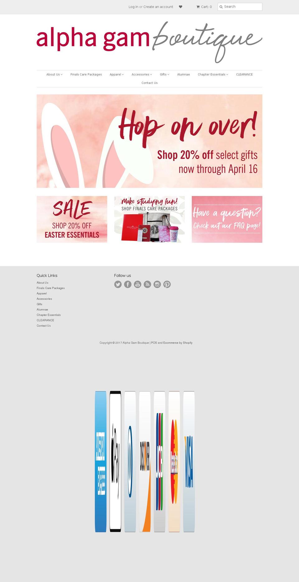 alphagamboutique.com shopify website screenshot