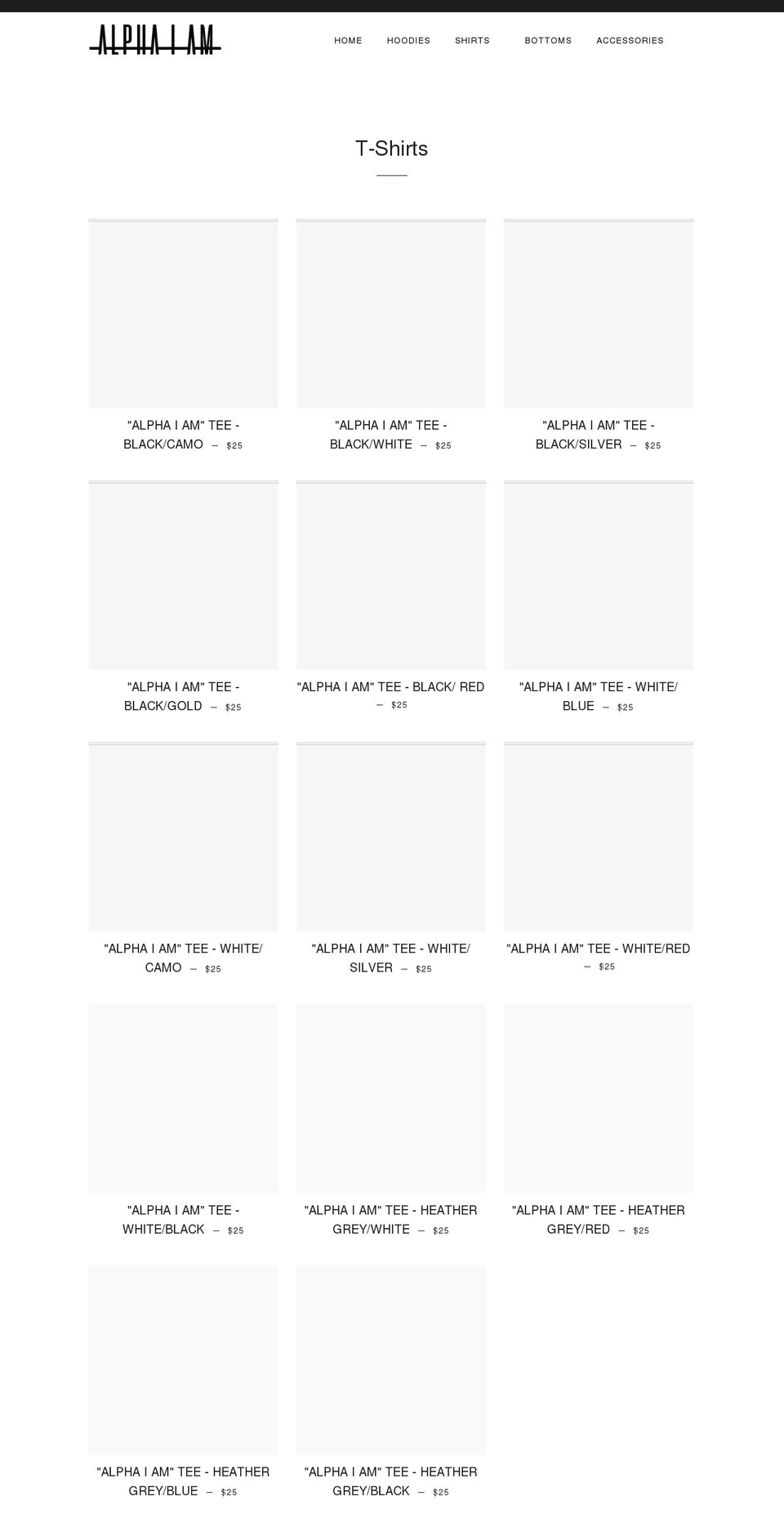 alphaiam.com shopify website screenshot