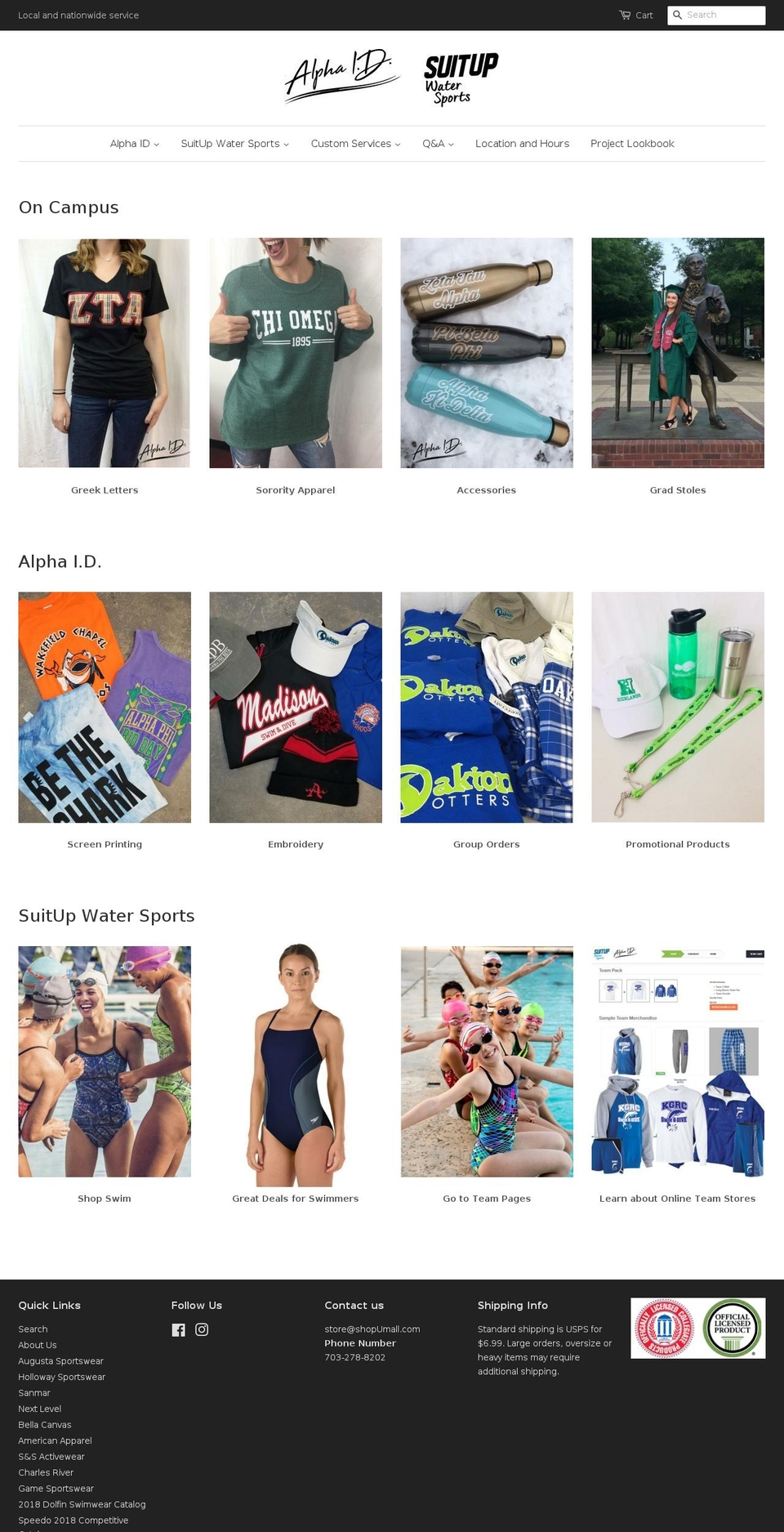 2017 Theme Minimal Shopify theme site example alphaidproducts.com