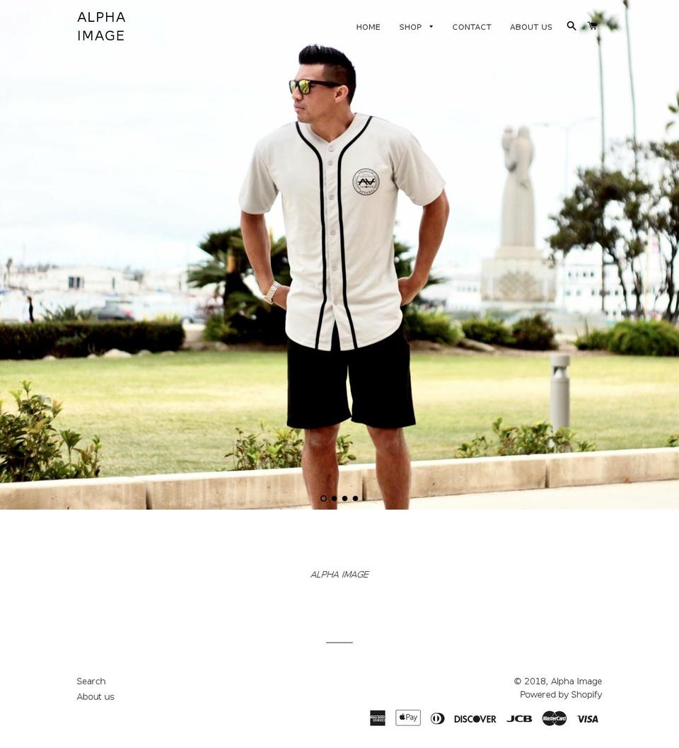 alphaimageapparel.com — Shopify storefront screenshot