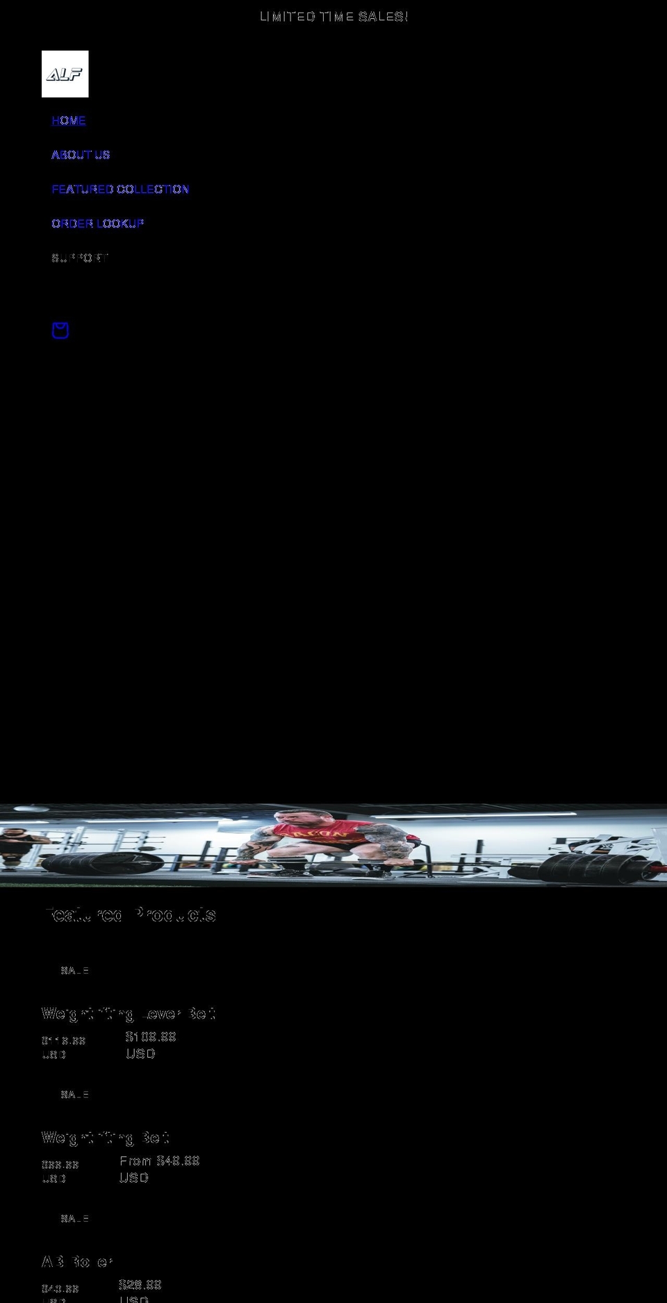 alphaliftsfitness.com shopify website screenshot