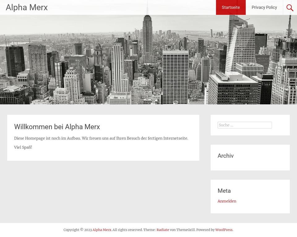 alphamerx.com — Shopify storefront screenshot