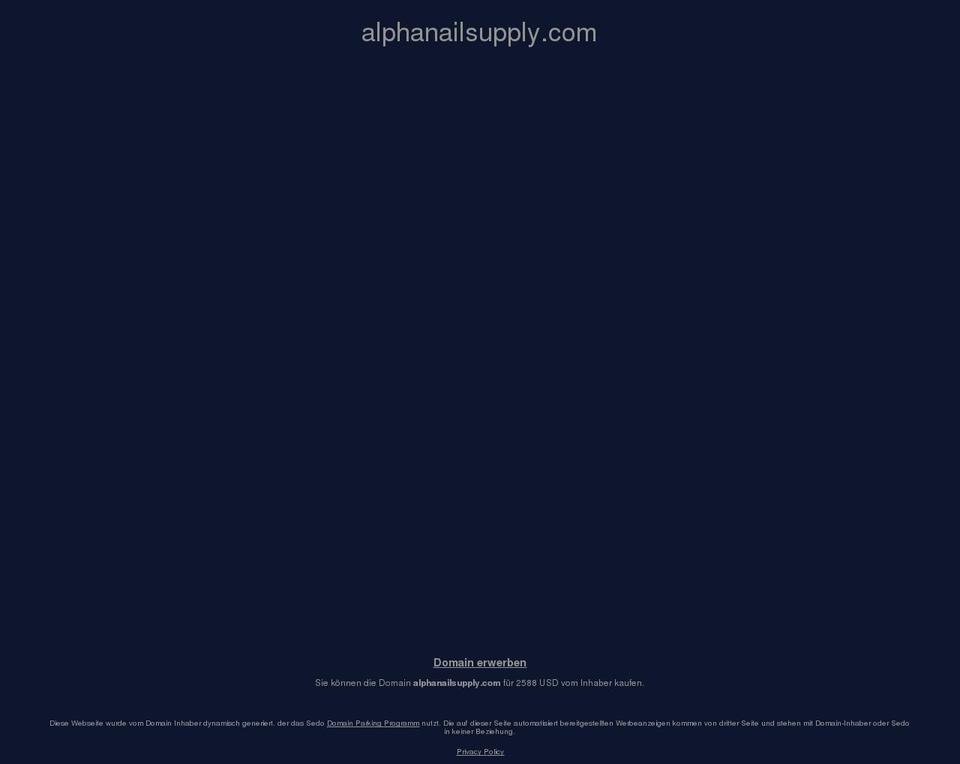 alphanailsupply.com — Shopify storefront screenshot