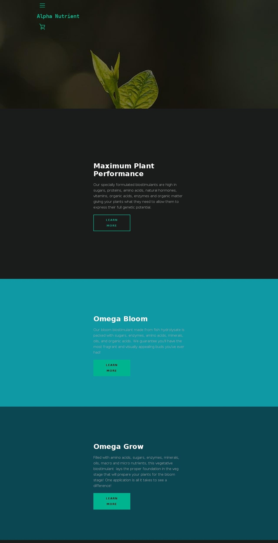 alphanutrient.com — Shopify storefront screenshot