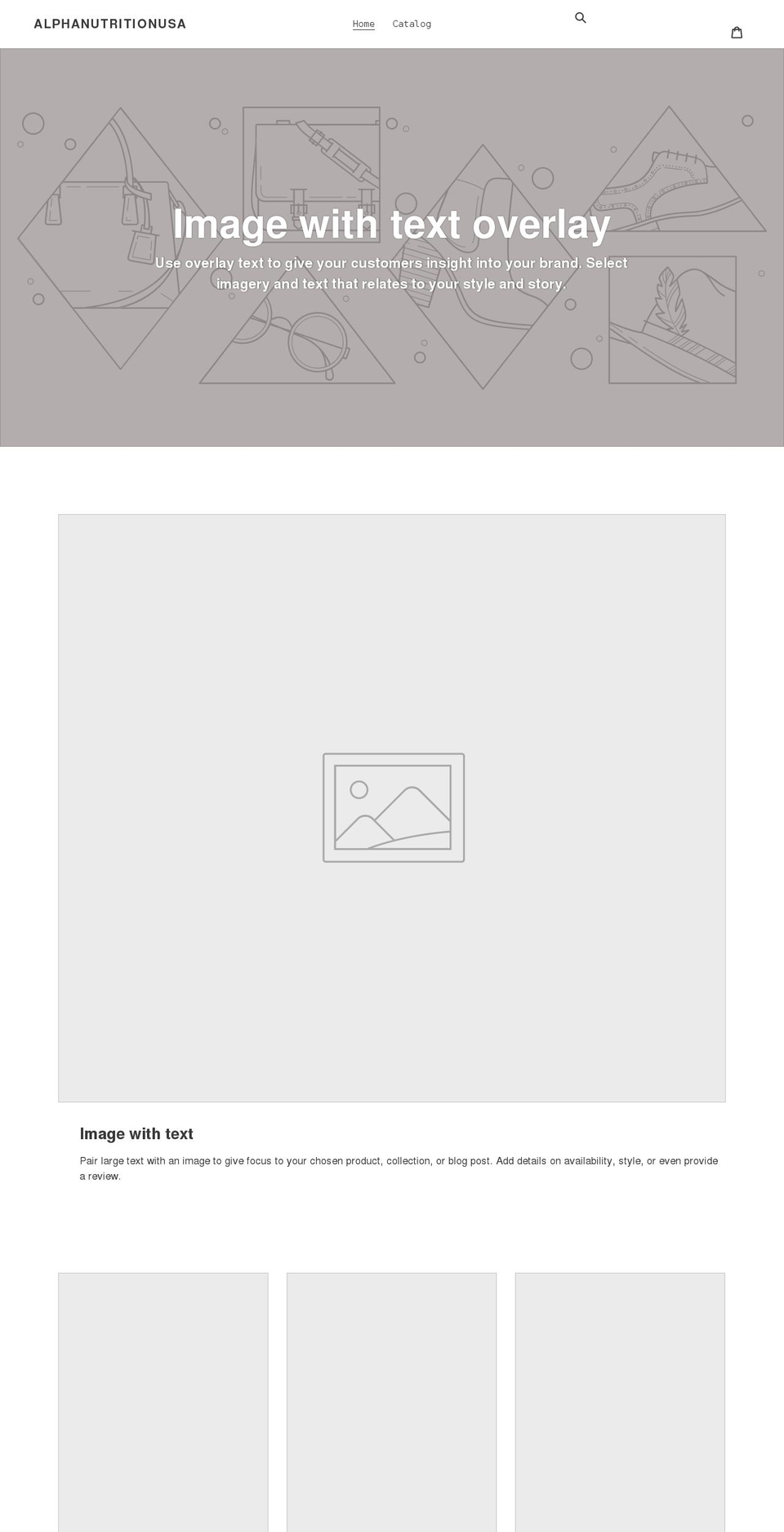 alphanutritionusa.com shopify website screenshot