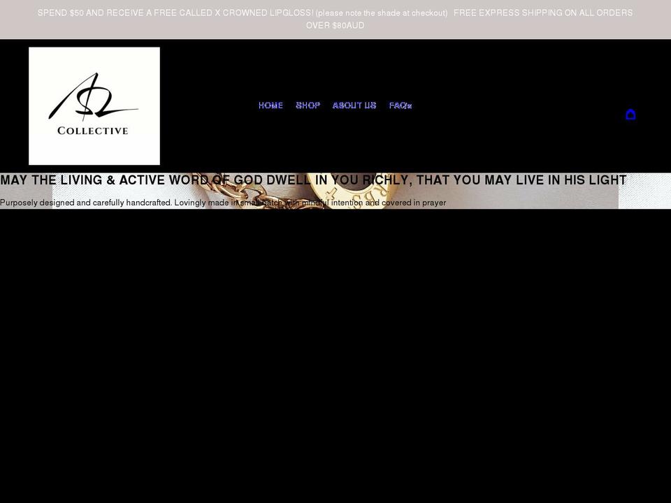 alphaomegacollective.com.au shopify website screenshot