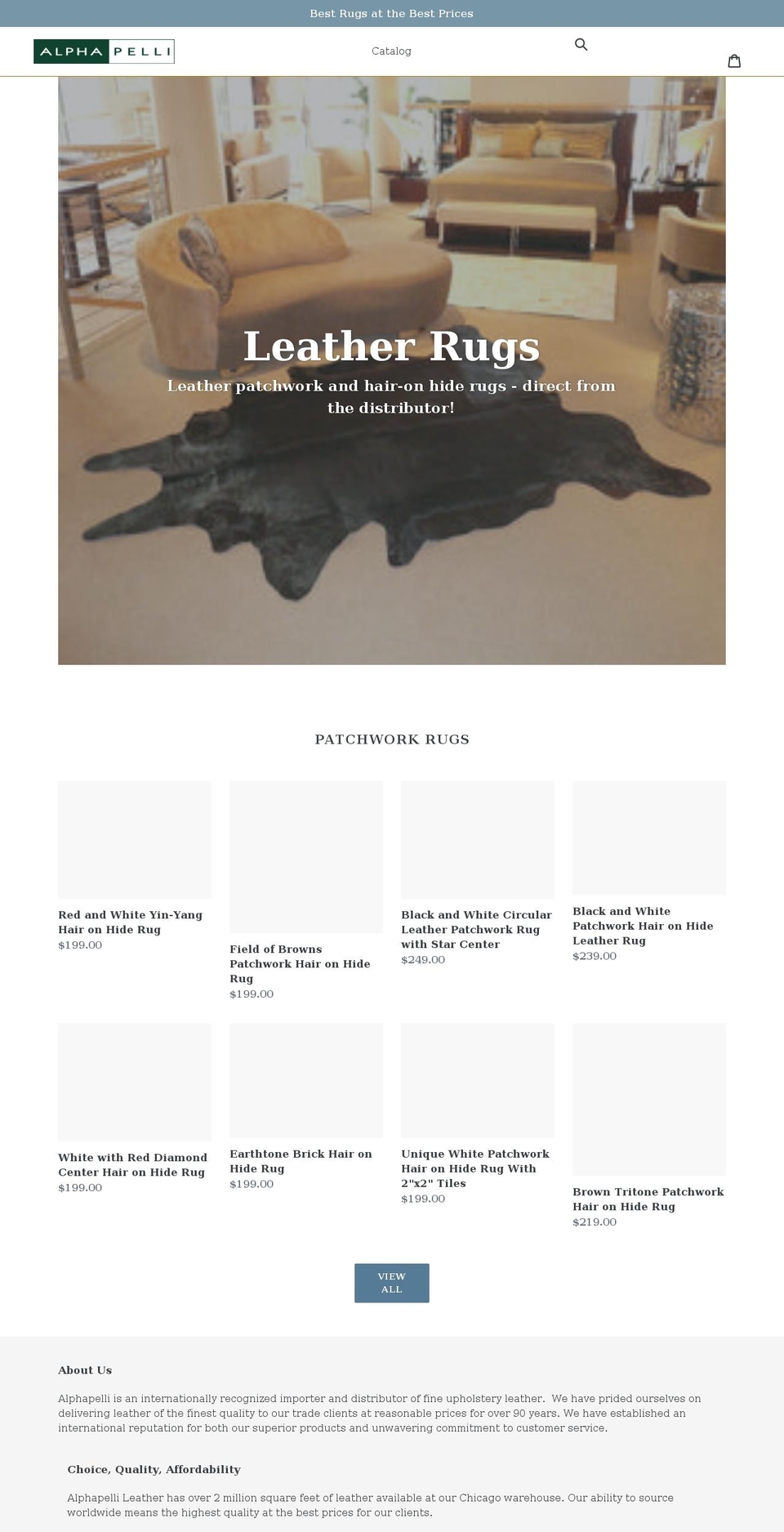 alphapellileathers.com shopify website screenshot