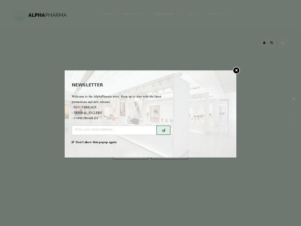 alphapharmamedical.com — Shopify storefront screenshot