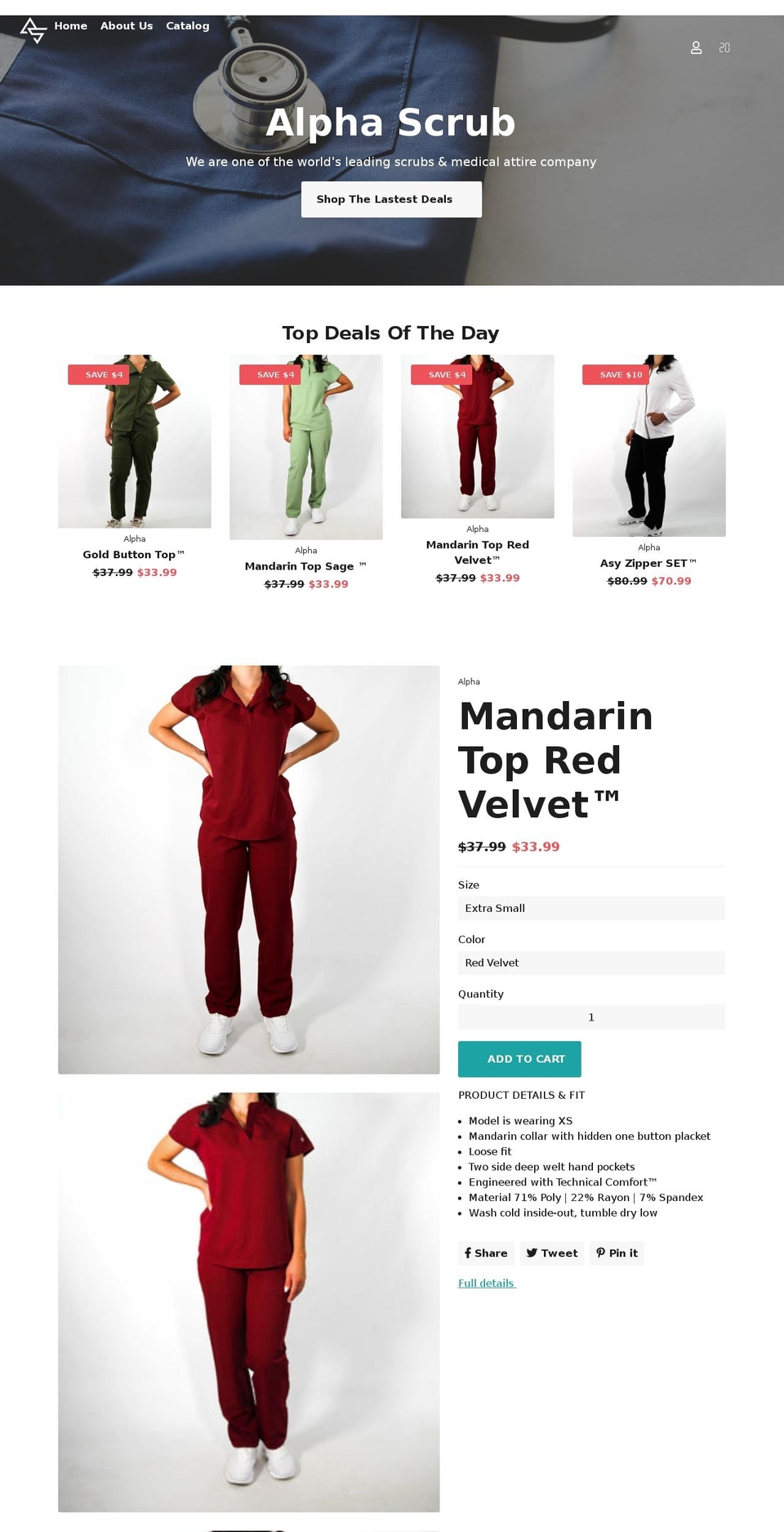 alphascrub.com shopify website screenshot