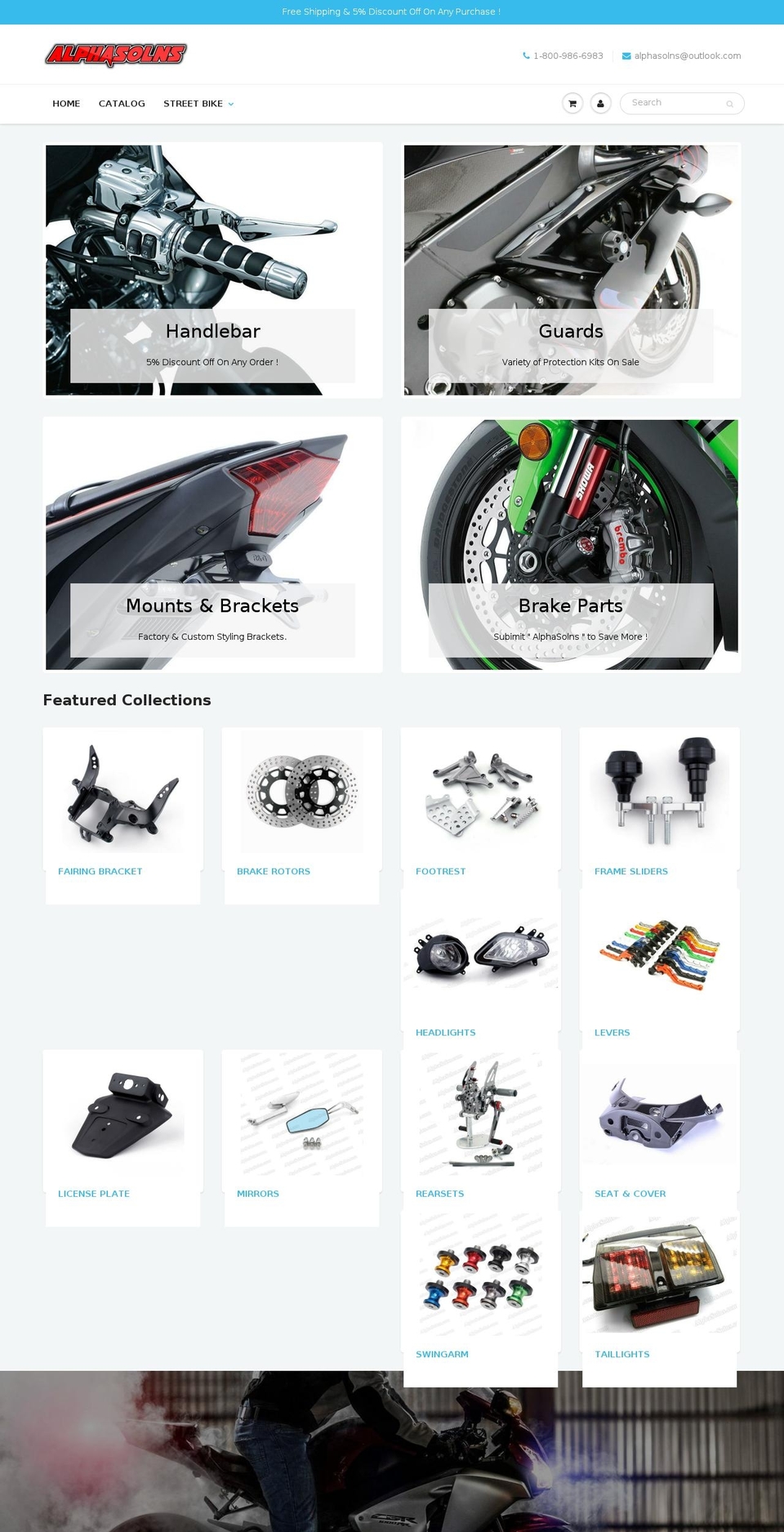 alphasolns.com — Shopify storefront screenshot