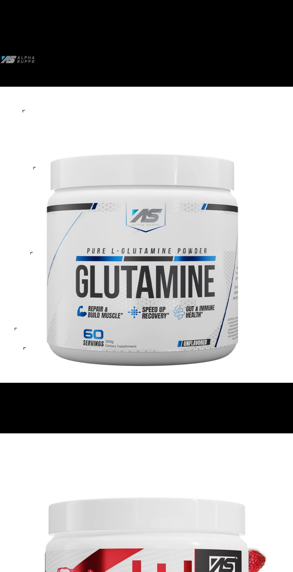 alphasupps.com shopify website screenshot