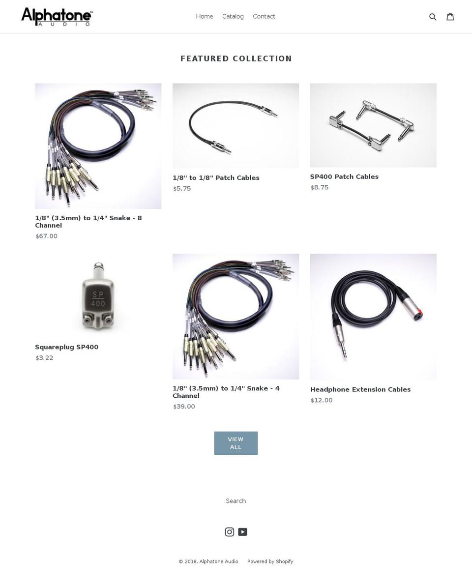 alphatone.com shopify website screenshot