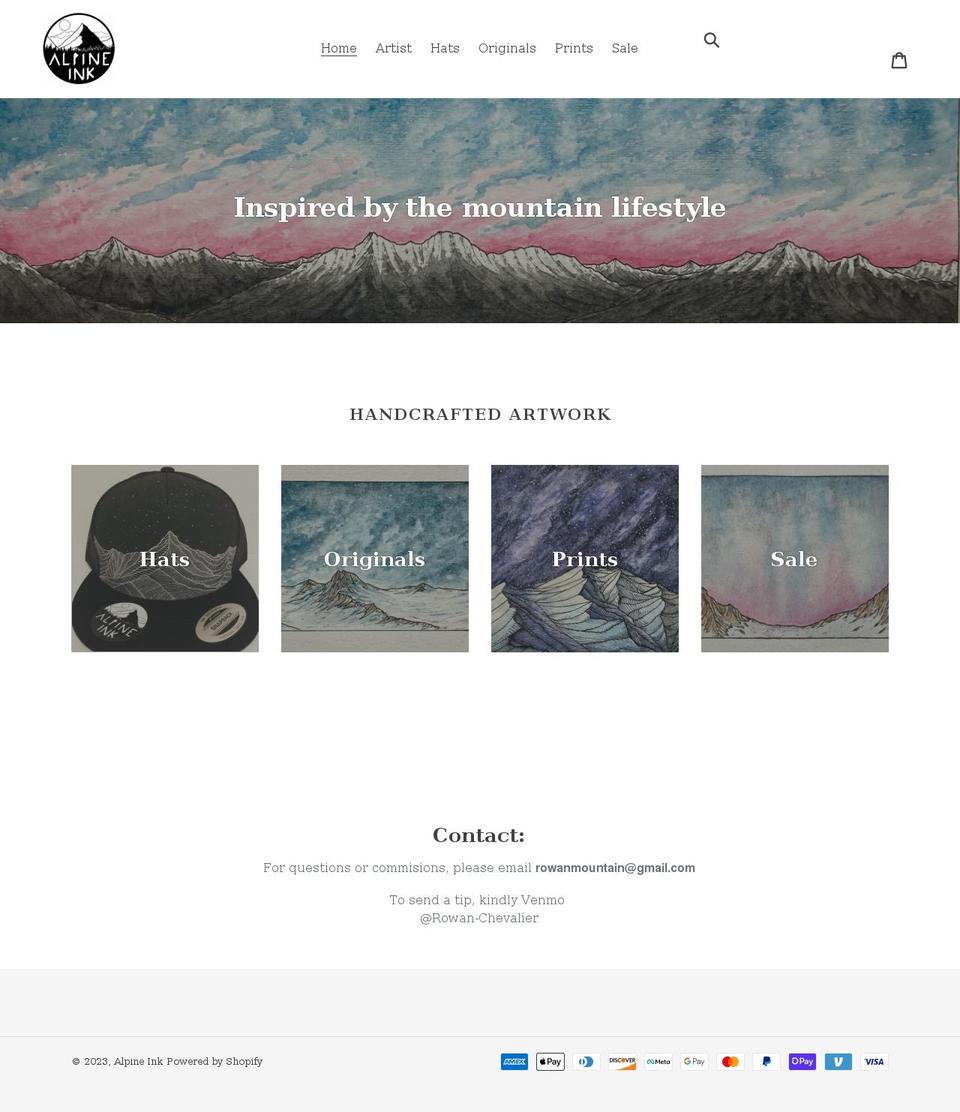 alpineinkart.com shopify website screenshot