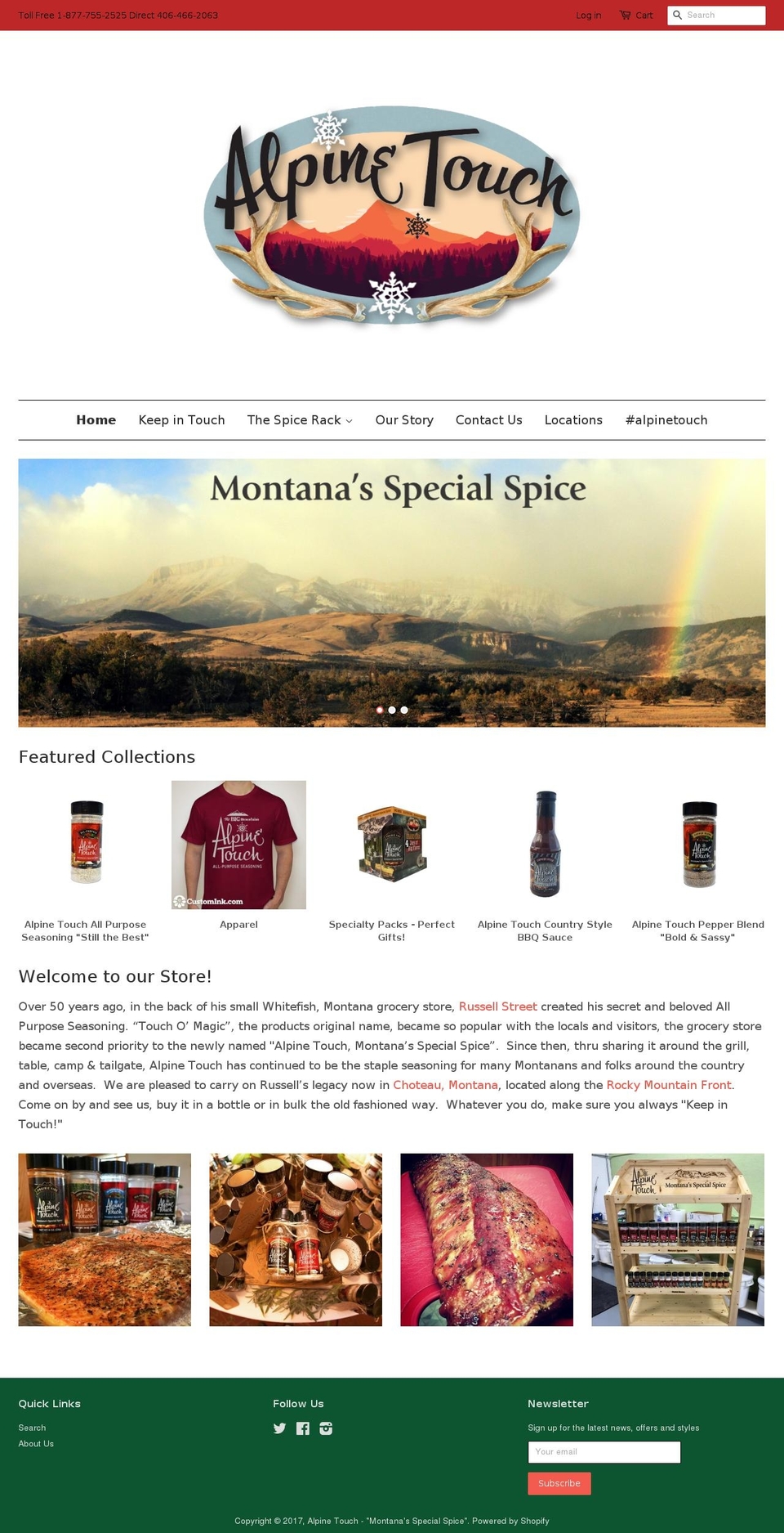 alpinetouch.com shopify website screenshot