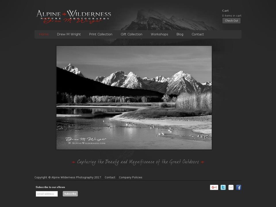 alpinewilderness.com shopify website screenshot
