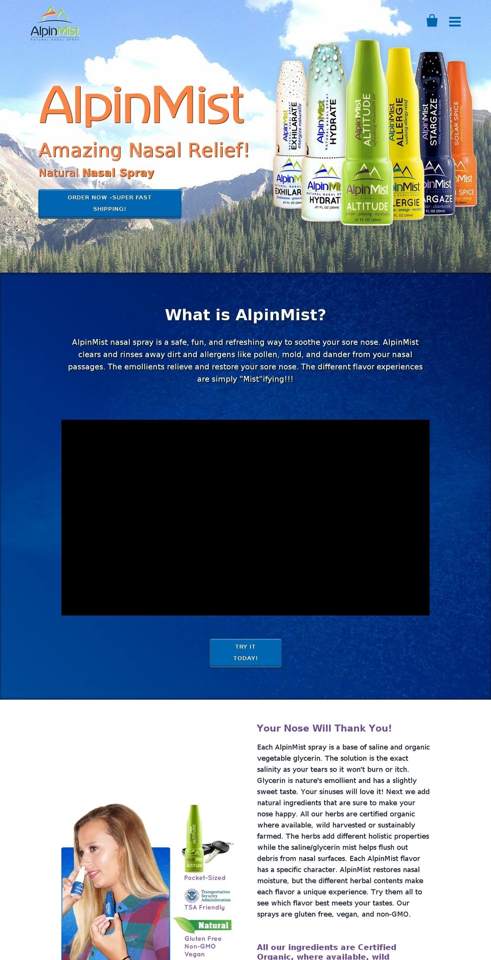alpinmist.com — Shopify storefront screenshot