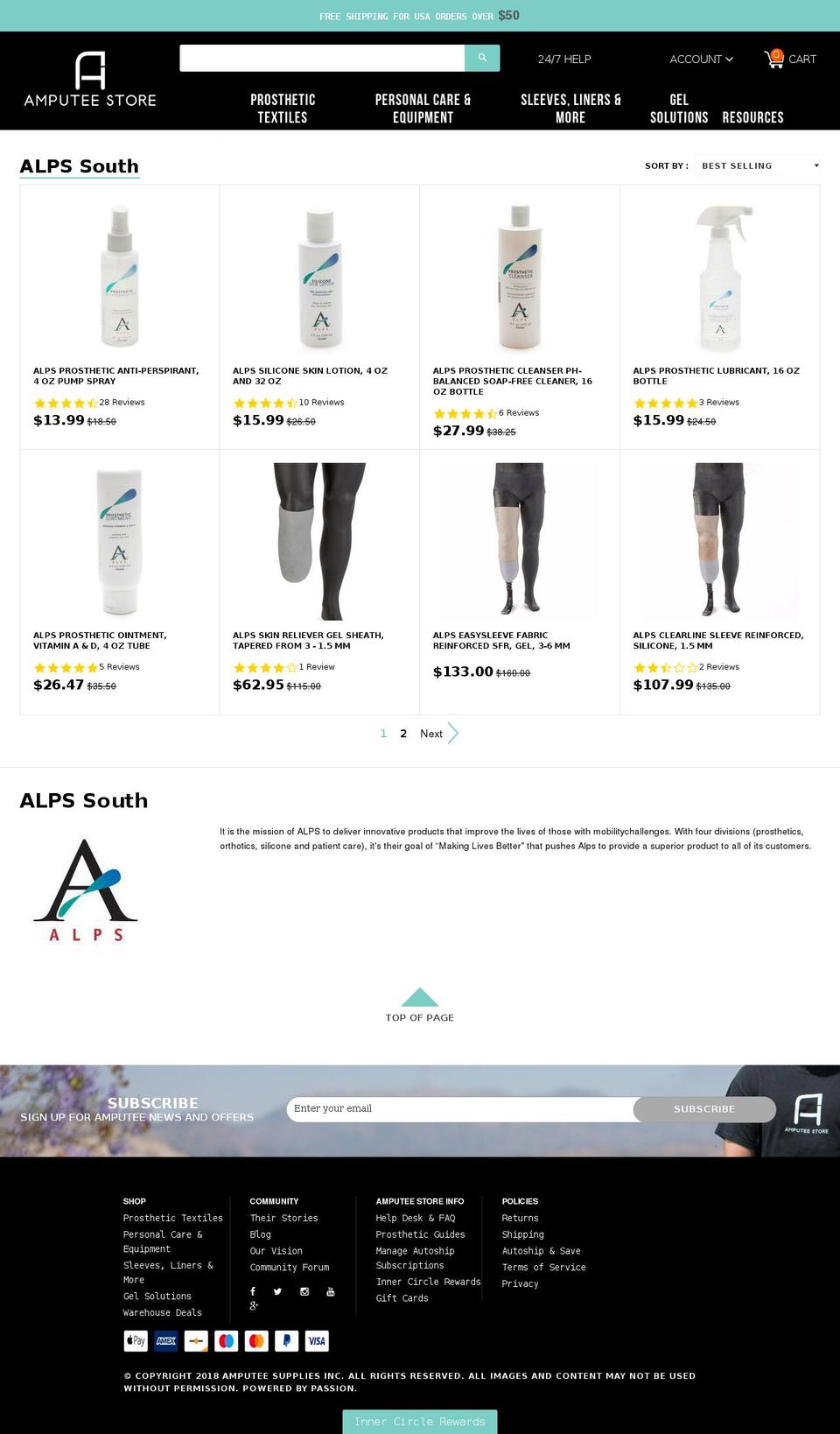 [BBC] Theme Updates Sept 17' bold 2.0 Shopify theme site example alpsamputeestore.com