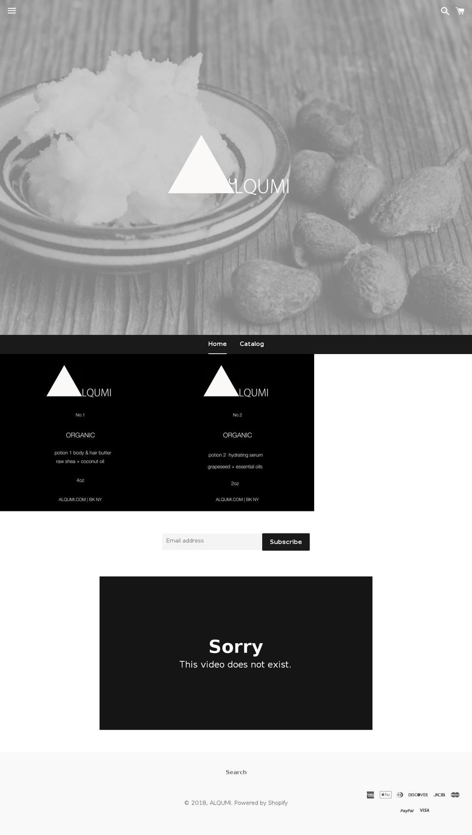 alqumi.com shopify website screenshot