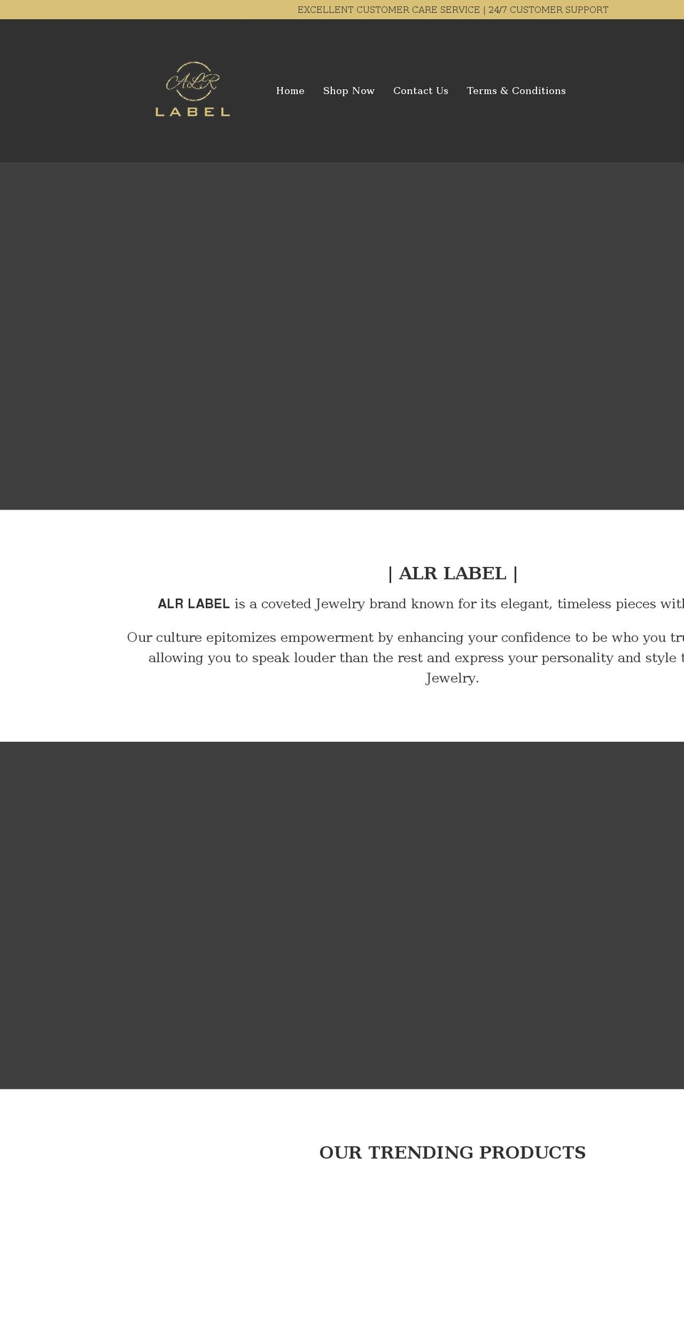 alr-label.com shopify website screenshot