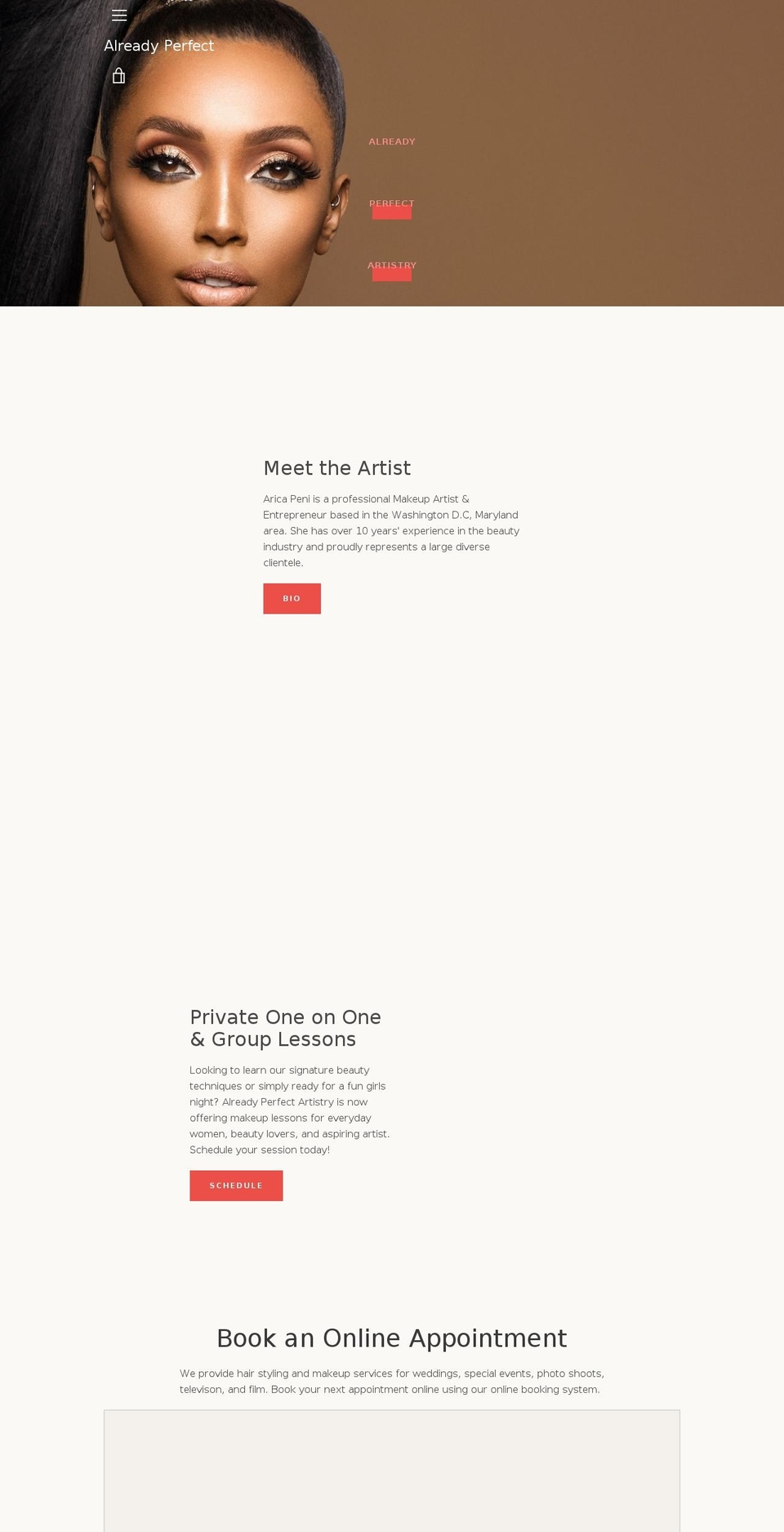 alreadyperfecthair.com shopify website screenshot