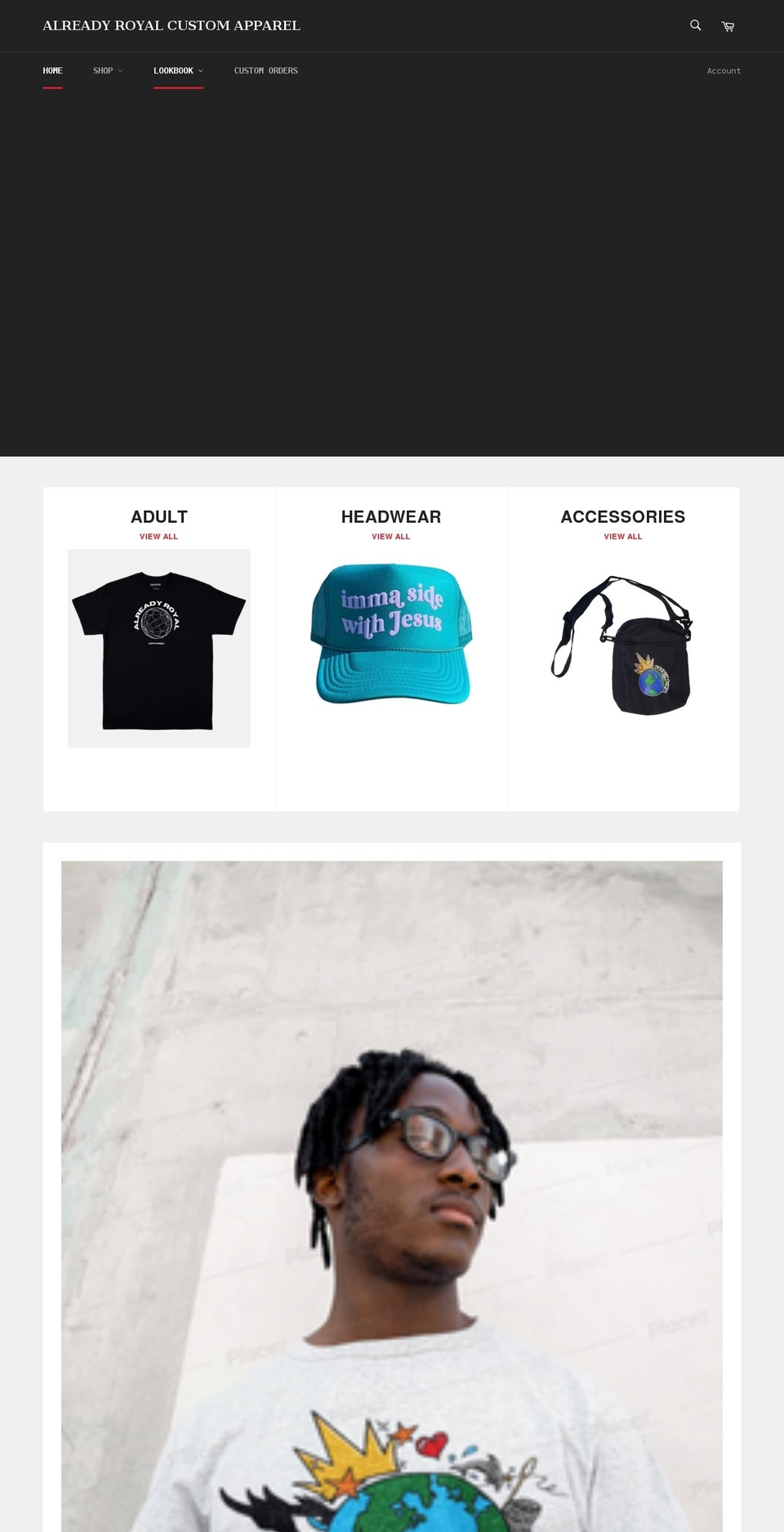 alreadyroyalapparel.com — Shopify storefront screenshot
