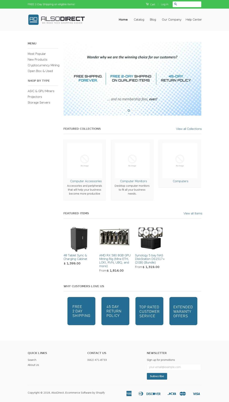 alsodirect.com — Shopify storefront screenshot