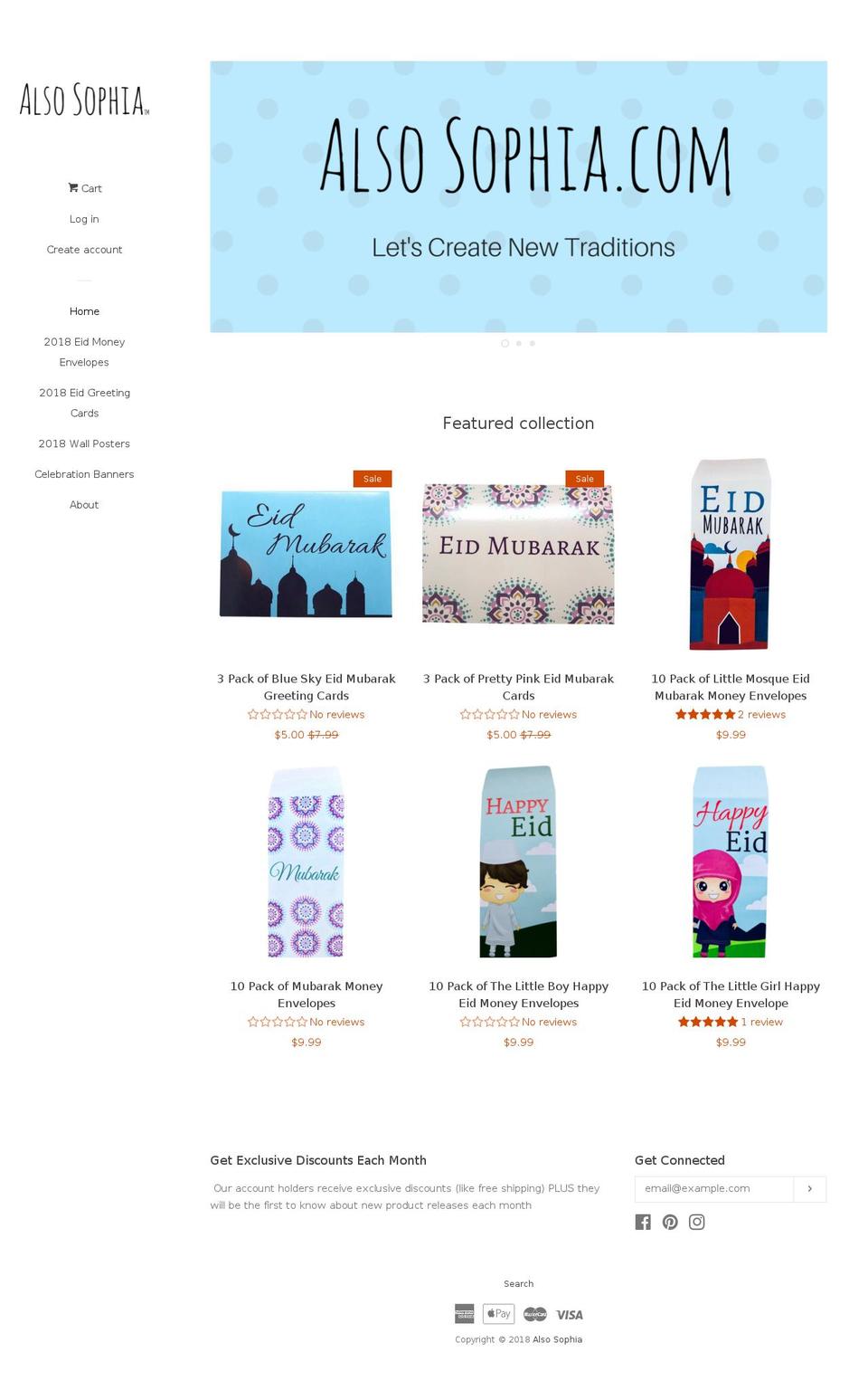 alsosophia.com — Shopify storefront screenshot